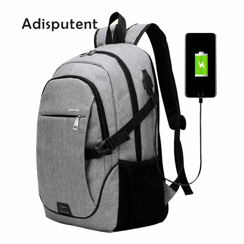 

Litthing Men Business Laptop Backpack With USB Charging Port Anti Theft Travel Bag 15.6 Inch Computer Notebook Mochila Male