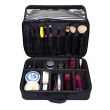 Women Professional Makeup Organizer Large Capacity Storage Case Oxford Cosmetic Bag High Quality Casual Disassembly Suitcase Women Professional Makeup Organizer Large Capacity Storage Case Oxford Cosmetic Bag High Quality Casual Disassembly Suitcase