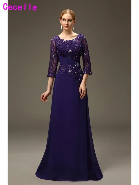 Purple Chiffon Dress