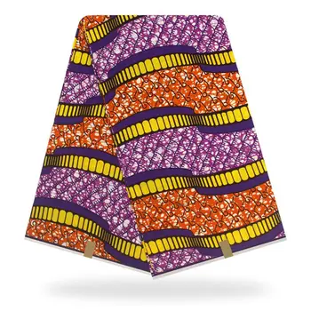 

Nigerian Real Wax African Print Dutch Wax Print Fabric For Sewing Dress/Kitenge/Tissues Africain/Pagnes Lapa DF-111