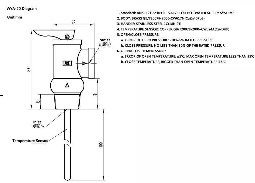 WYA-20 Diagram