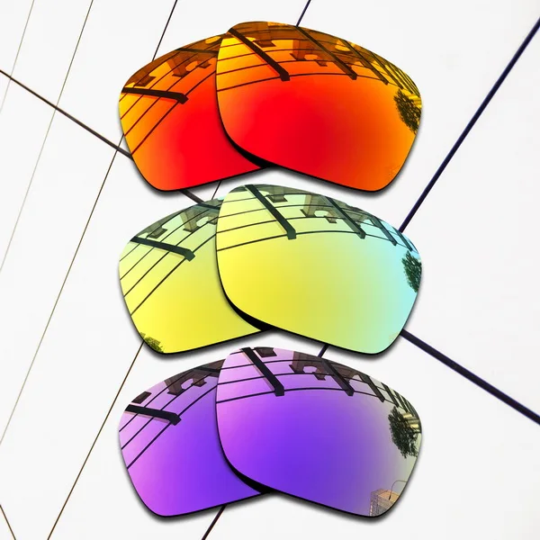 Wholesale E.O.S Polarized Replacement Lenses for Oakley Sliver F Sunglasses- Varieties Colors - Цвет линз: Fire-24k Gold-Violet