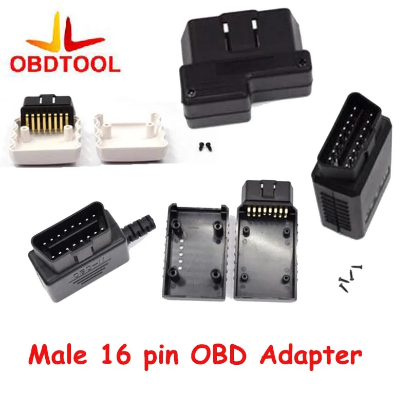 10 шт./лот OBD2 Obdii кабель 16 Pin OBD 2 OBDII Мужской разъем адаптера проводки