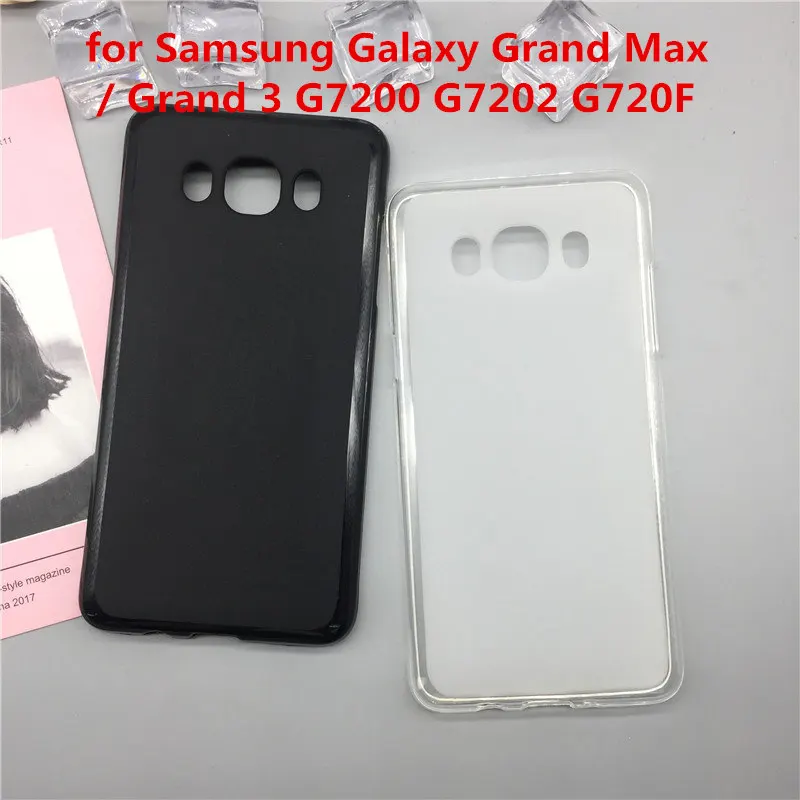 

Original TPU Phone Case Covers for Samsung Galaxy Grand Max / Grand 3 G7200 G7202 G720F Matte Soft Silicone Back Cover Cases