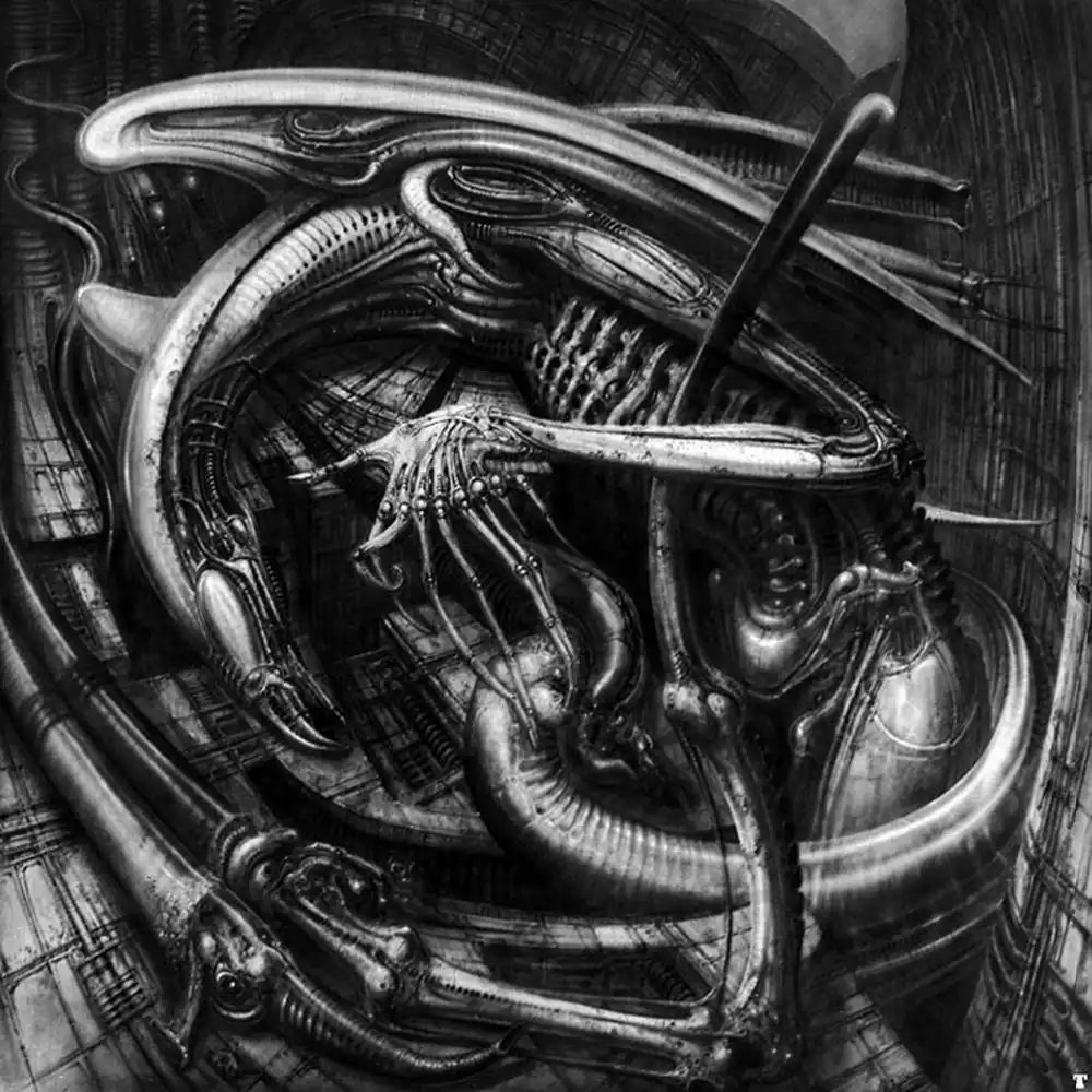 Hr Giger Li II Art fabric Poster Wall Decor 44x 24 inch 153