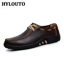 Handmade Genuine Leather Flats Men’s Slip On Moccasins Boat Shoes High Quality Loafers Brand New Driving Shoes 1211
