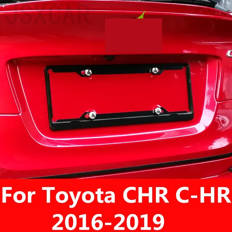 Для Toyota CHR C HR 2016 2019 автомобильный передний бампер держатель номерного знака рамки