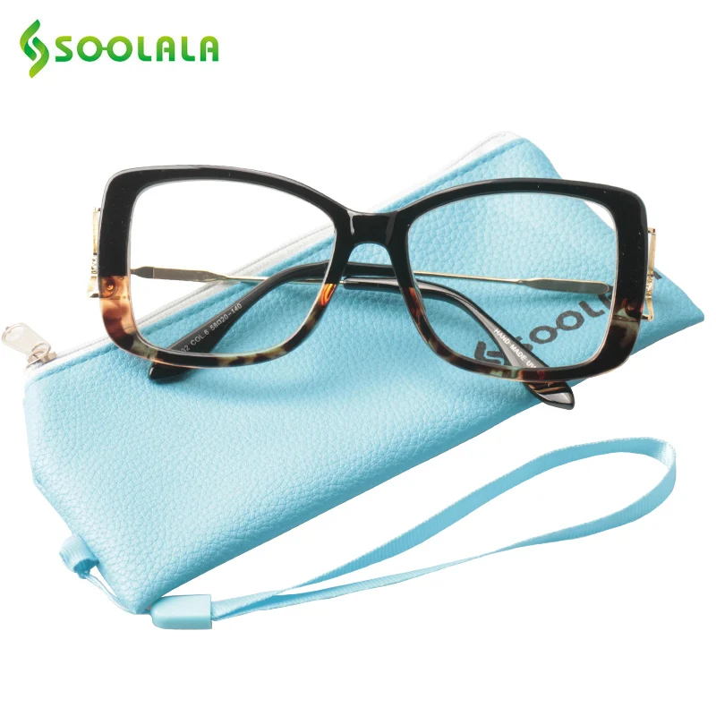 SOOLALA, квадратные очки для чтения, женские, мужские, большая оправа, модные очки, увеличительная оправа, очки для пресбиопии+ от 0,5 до 4,0