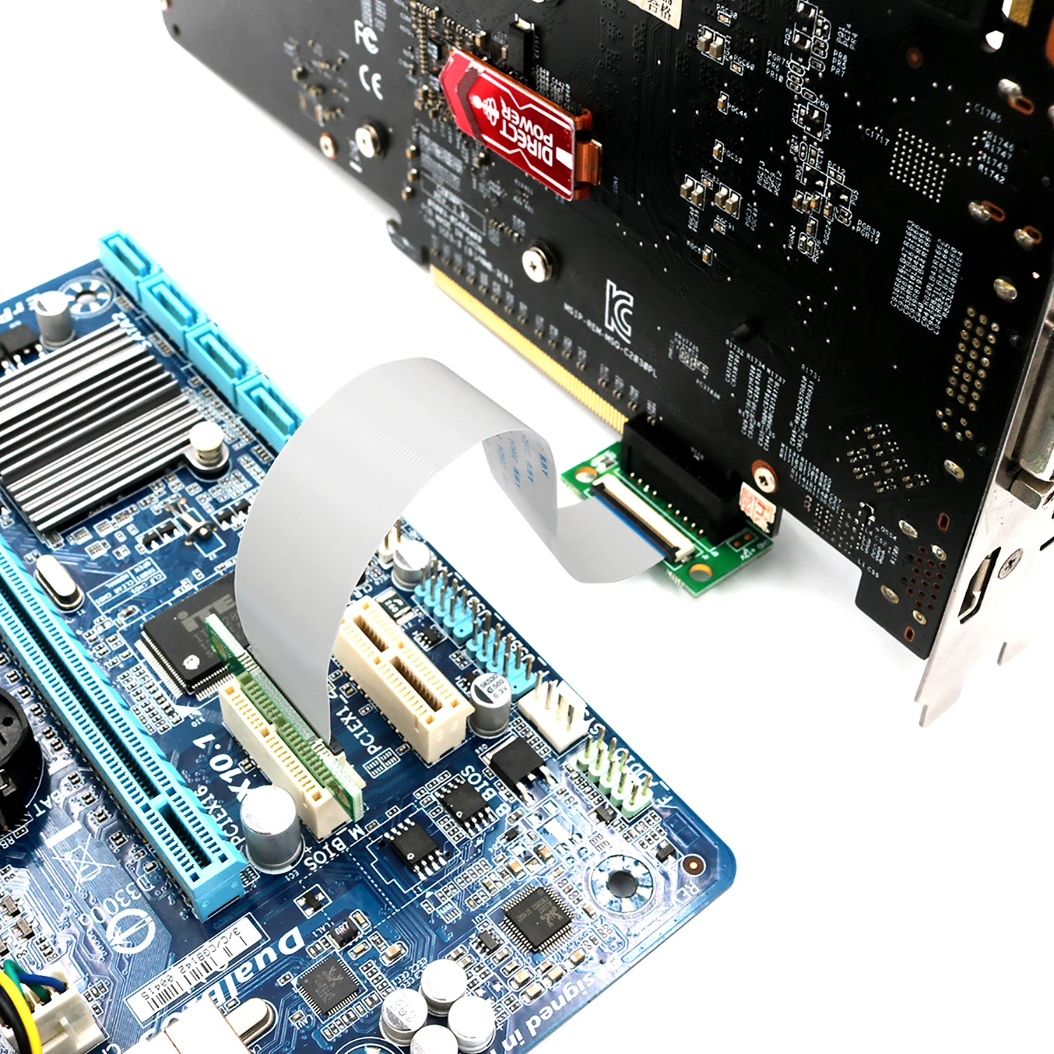 1X Удлинительный кабель для видеокарты pci e Express компьютерная беспроводная сетевая