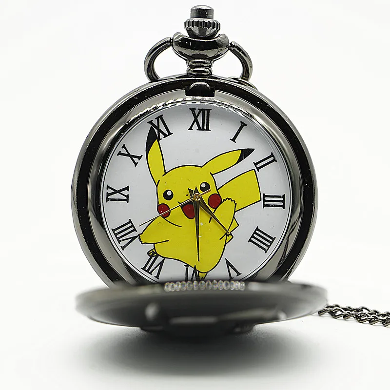 Big-Size-Pikachu-Black-Quartz-Pocket-Watch-Mens-Womens-Necklace-Pendant-Analog-Watch-Gift-Kids-Toy