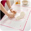 vanzlife platinum silicone mat dough chopping board with scale large non-slip silicone mat kitchen bakeware mat 40*60cm ► Photo 2/6