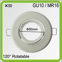 DHL 50* dia50mm светодиодные точечные светильники аксессуары MR16 кронштейн gu10 держатель точечные светильники рамка