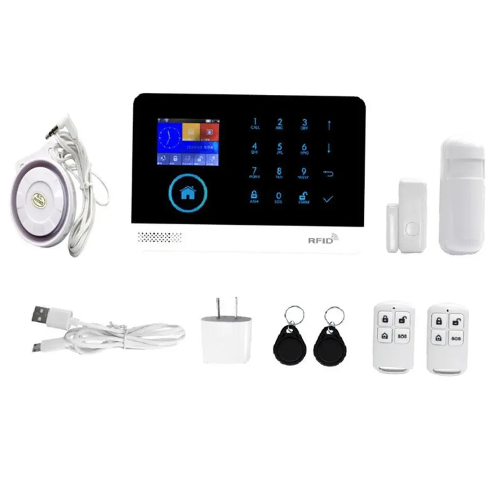 

Security 433MHz Wireless 3G WIFI DIY Smart House Security Alarm Systems Kit Video IP Camea Sensor Detector APP Control