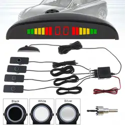 4 сенсор s 16 мм светодиодный дисплей автомобиля парктроник 12 В Авто Полумесяца обратный резервный антирадары системы