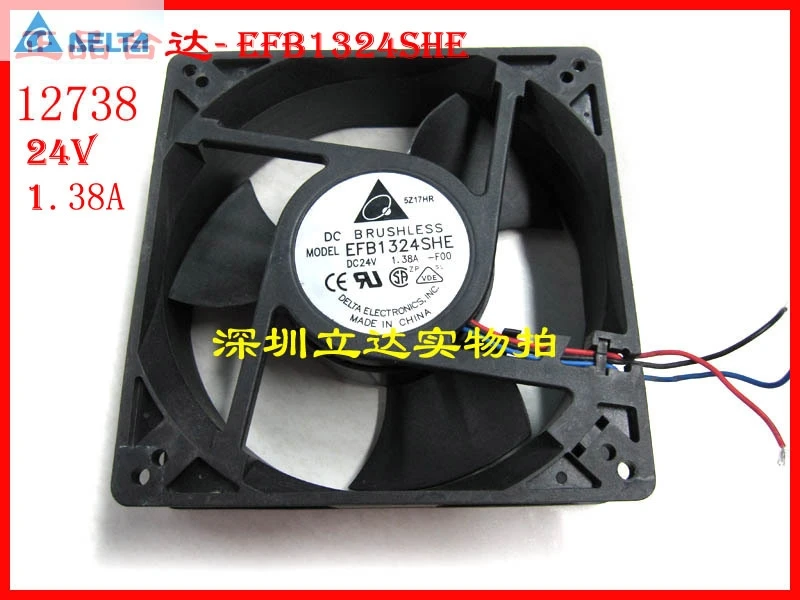 Ventilador de Refrigeração Axial Original para Delta Efb1324she 127 mm 12738 127*127*38 mm 24v 1.38a Cpu Cooler