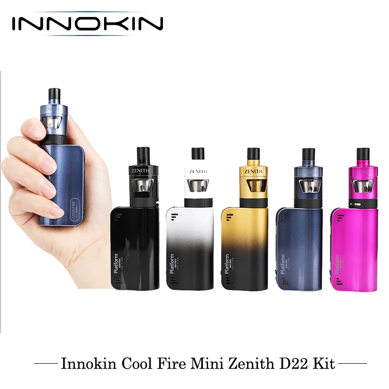 Электронные сигареты Innokin CoolFire Mini Zenith D22 40 Вт стартовый комплект VV/VW Vape испаритель комплект 1300 мАч 3 мл емкость с катушкой Plexus Z