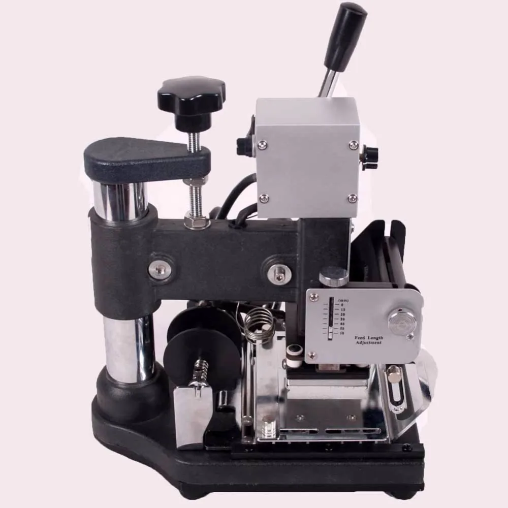 By DHL/FEDEX Free Shipping! 220V Europe Plug Manual Hot Foil Metal Stamping Machine,Hot Press Golden Stamping Machine WTJ-90A