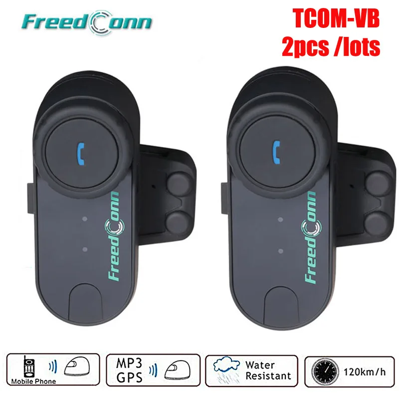 

FreedConn TCOM-VB Bluetooth Motorcycle Helmet Intercom Moto BT Wireless Interphone Headset with FM Radio