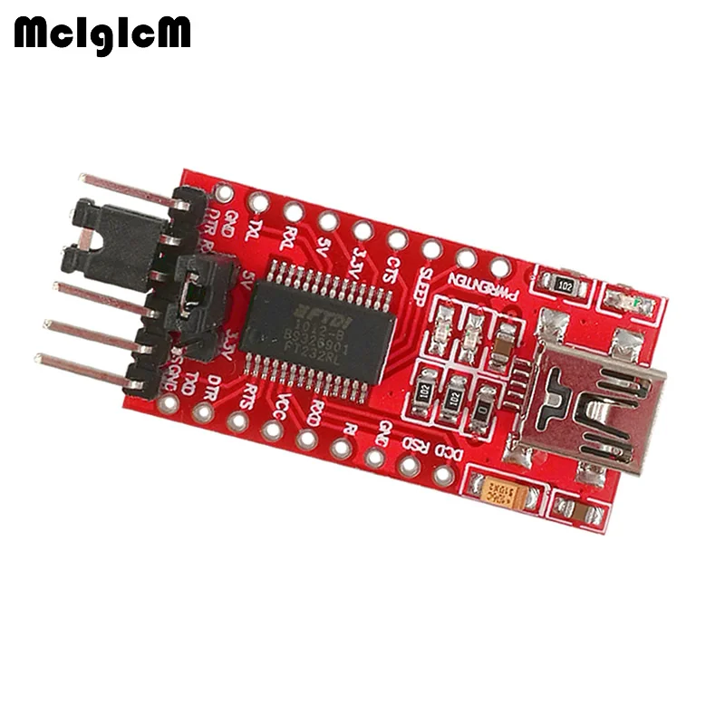 

MCIGICM 200pcs FT232RL FTDI USB to TTL Serial Adapter Module Mini Port 3.3V 5V Hot sale
