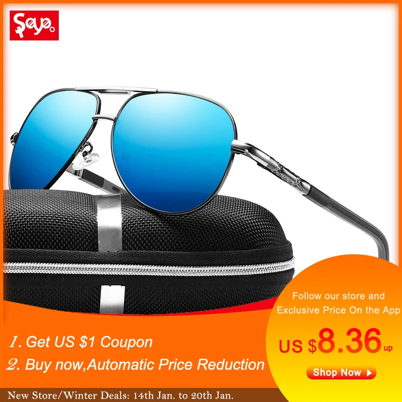 SAYLAYO Fashion Polarized Sunglasses Alloy Frame Mirror Pilot Sun Glasses UV400 Driving Eyewear Oculos Shades for Women
