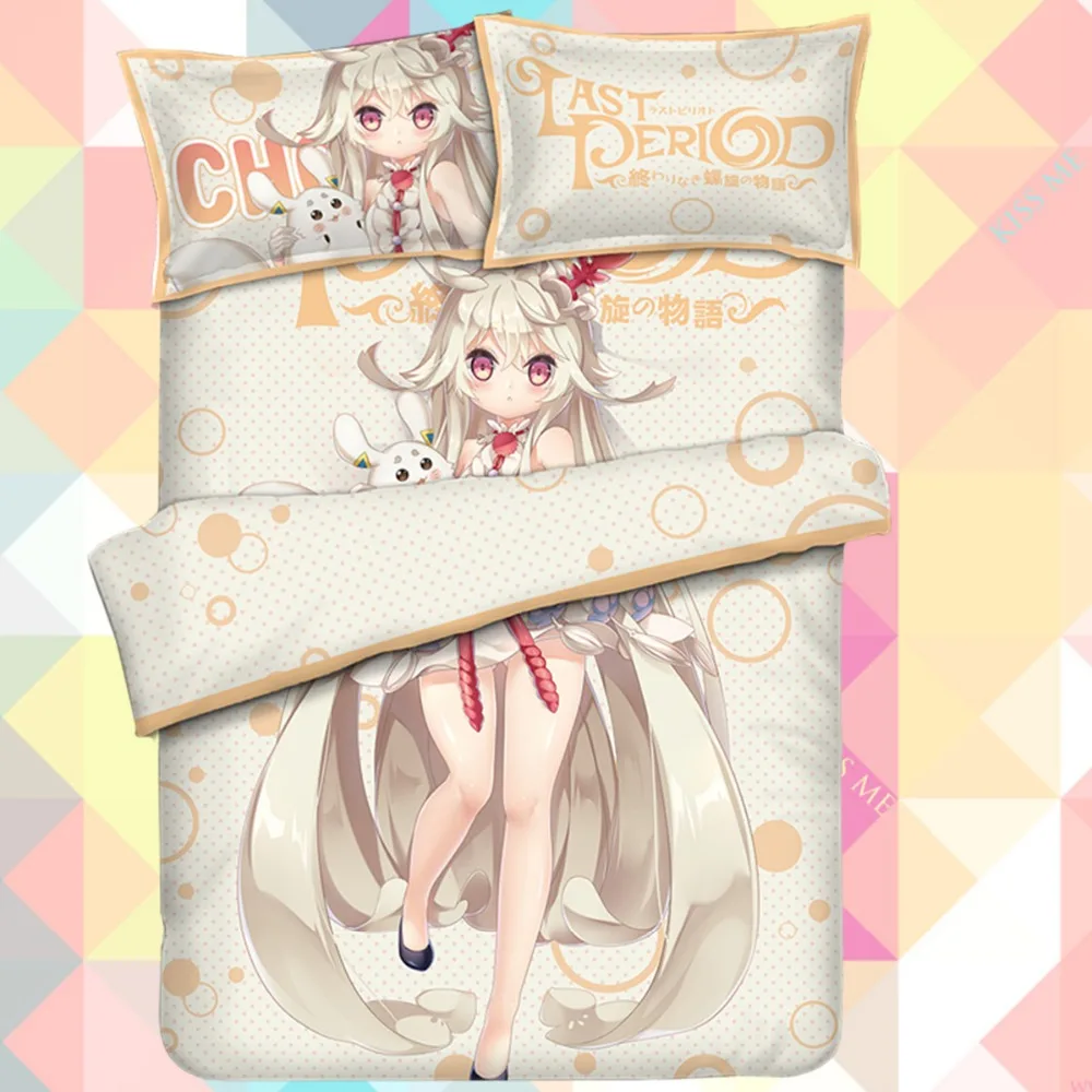 

Anime Cartoon Last Period Quilt Cover Bedding Set With Pillow Cases Bed Sheet Duvet Cover Set 4pc CP180009