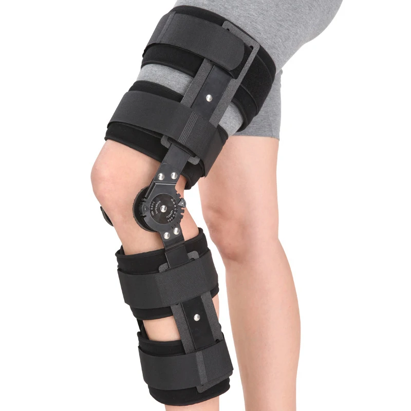 

Healthsweet Orthopedic Hinged Knee Brace Support Adjustable Splint Stabilizer Wrap Sprain Post-Op Hemiplegia Flexion Extension