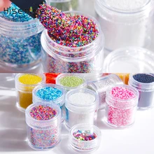 Высокое качество Новинка 20 г/кор. Икра купить один получить красочные разбитое стекло камень ослепительно прозрачные мини круглые стразы для украшения ногтей