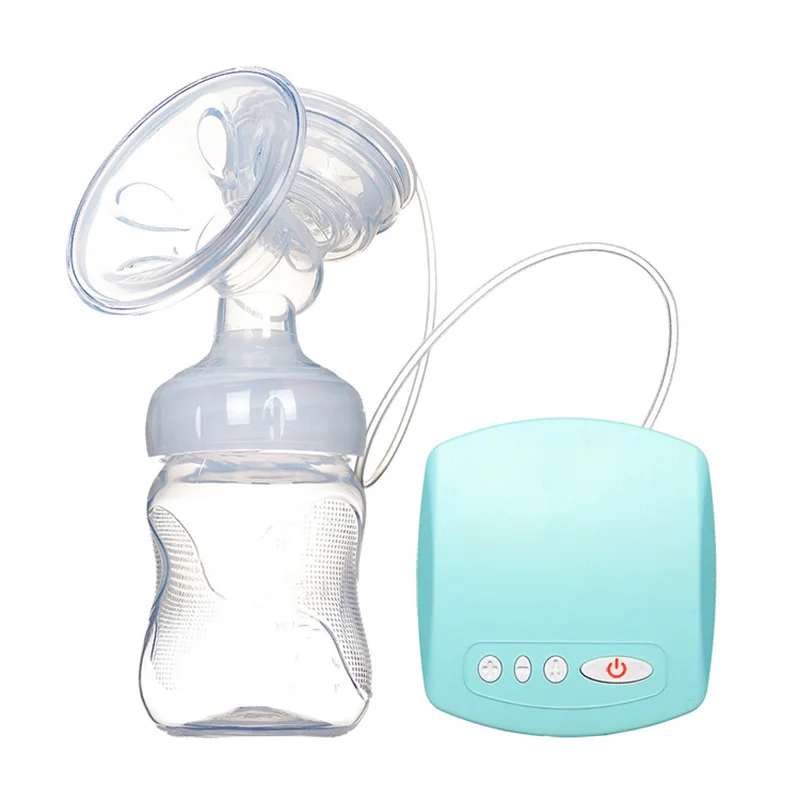 Dorpshipping Intelligent Automatic Electric Breast Pumps Nipple Suction Milk Pump Breast Feeding USB Electric Breast Pump - Цвет: Синий