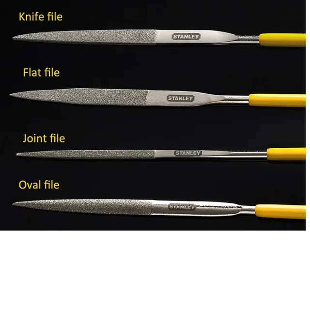 정밀 작업을 위한 스탠리 다이아몬드 미니 니들 파일 세트