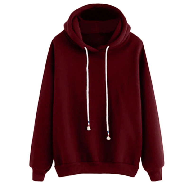 Buy Women Ladies Solid Long Sleeve womens hoodies