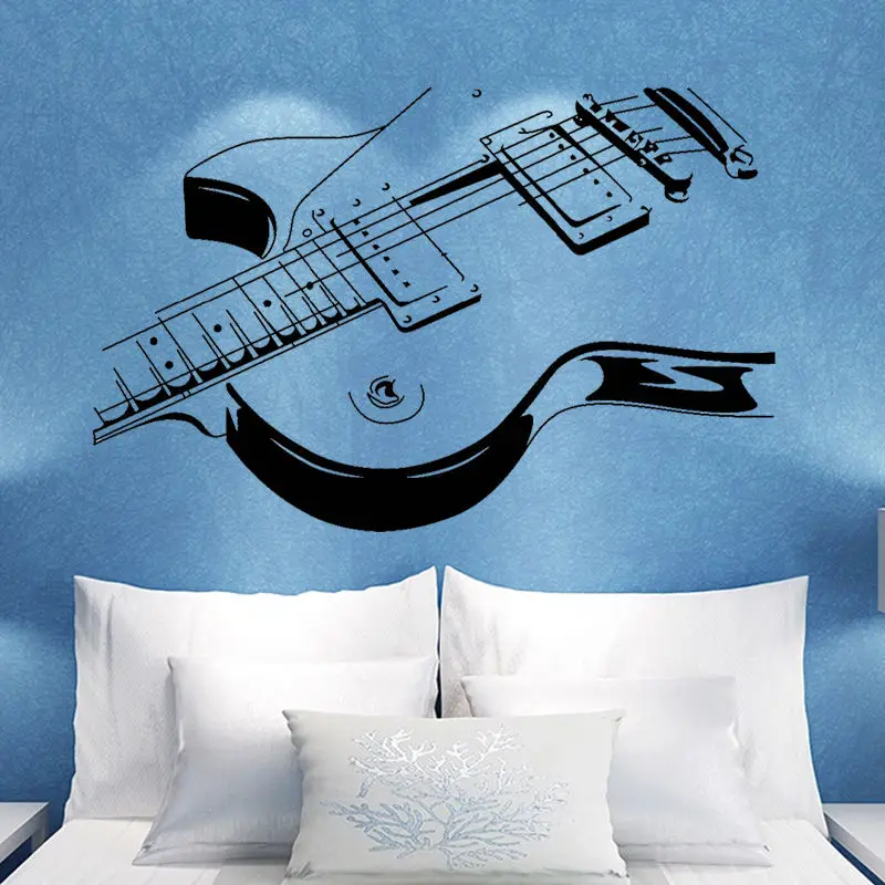 G247 Art Guitar Wall Stickers DIY Home Decorations Music Wall Decals