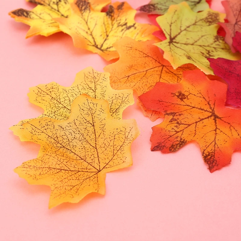 Разноцветные искусственные кленовые листья, яркие Декорации для фотосессий, для многих палитр, креативные вечерние фотосессии