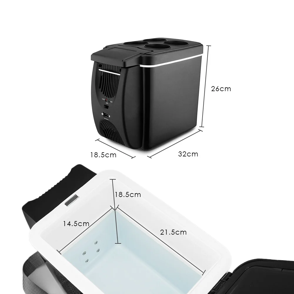 12V 45W 6L Car Geladeira 2 In 1 Free-standing Less Noise Carro Refrigerator Warmer Mini Fridge for Cars Coche Home Camping