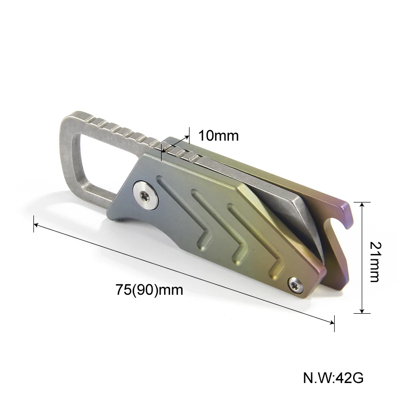 Tiartisan титановый сплав EDC Складной нож T4C открывалка для бутылок является универсальным по высоте