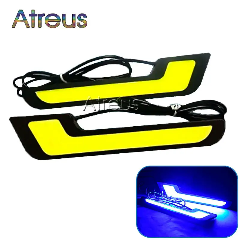Atreus 1 пара Автомобильные светодиодные дневные ходовые огни 12 в L Стайлинг DRL