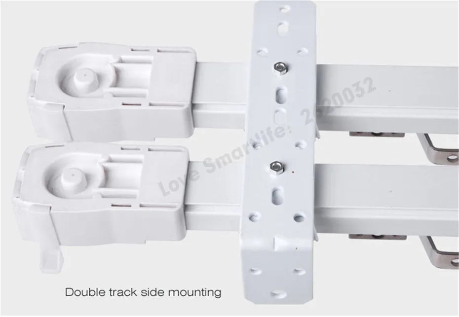 1M Xiaomi Super Silent Electric Curtain Track for Mijia Aqara Motor,Automatic Curtain Rail System,Ceiling Instal,Double Open-6