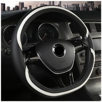 

Car Steering Wheel Cover D Shape For VW Golf 6 Golf 7 for Hyundai Ioniq 2017 2018 For Citroen C3-XR C4 Sega C4L Elysee