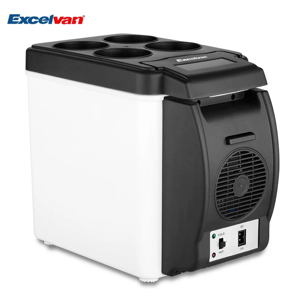  Mini Car 6L Fridge 12V Auto Travel Refrigerator Cooler Freezer Warmer Portable Multi-Function Anti-Rotten Keep Cool Warm Home 