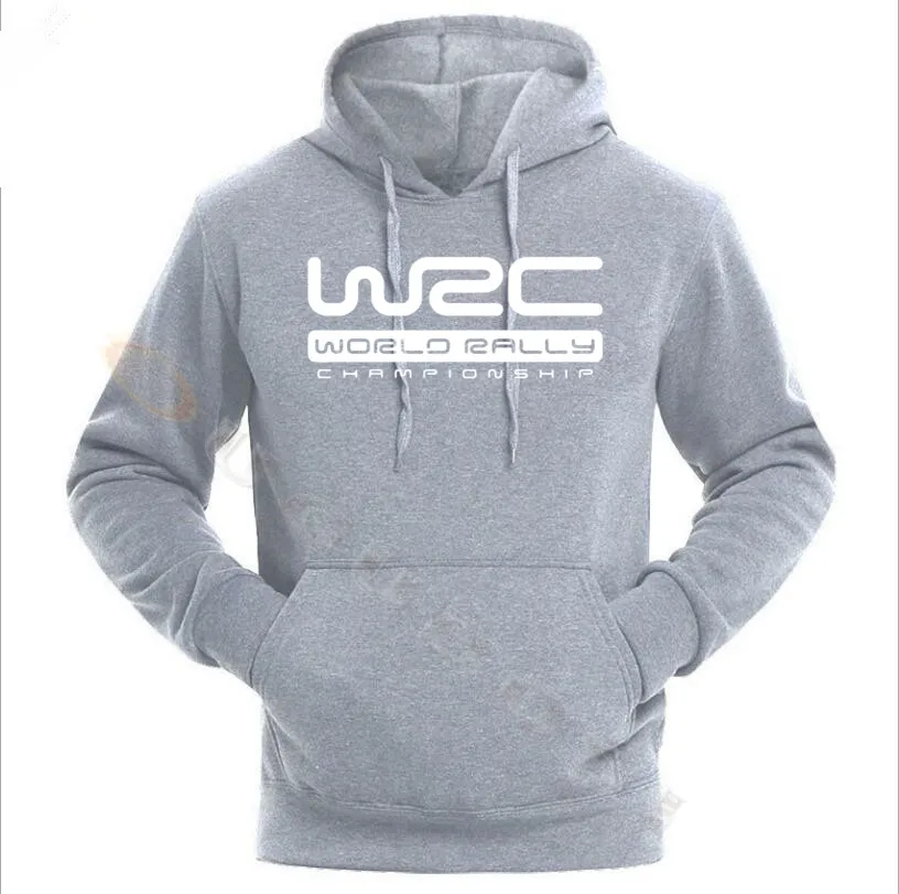 WRC FIA World Rally Championship Logo Men's Black Hoodie Hoodies 