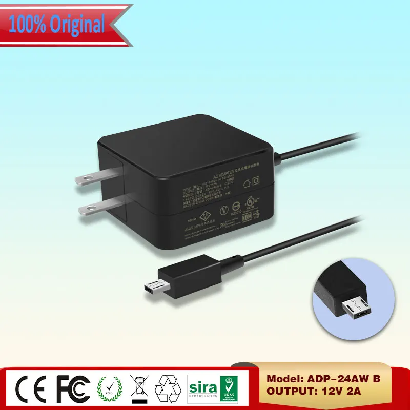 Подлинная 12 В 2A 24 Вт M-Plug ADP-24AW B адаптер переменного тока Зарядное устройство для