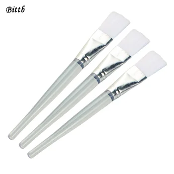 

50pc/lot Facial Mask Brush Wholesale Makeup Brush Clear Acrylic Handle Cosmetic Mask Tool Beauty Make Up Brushes