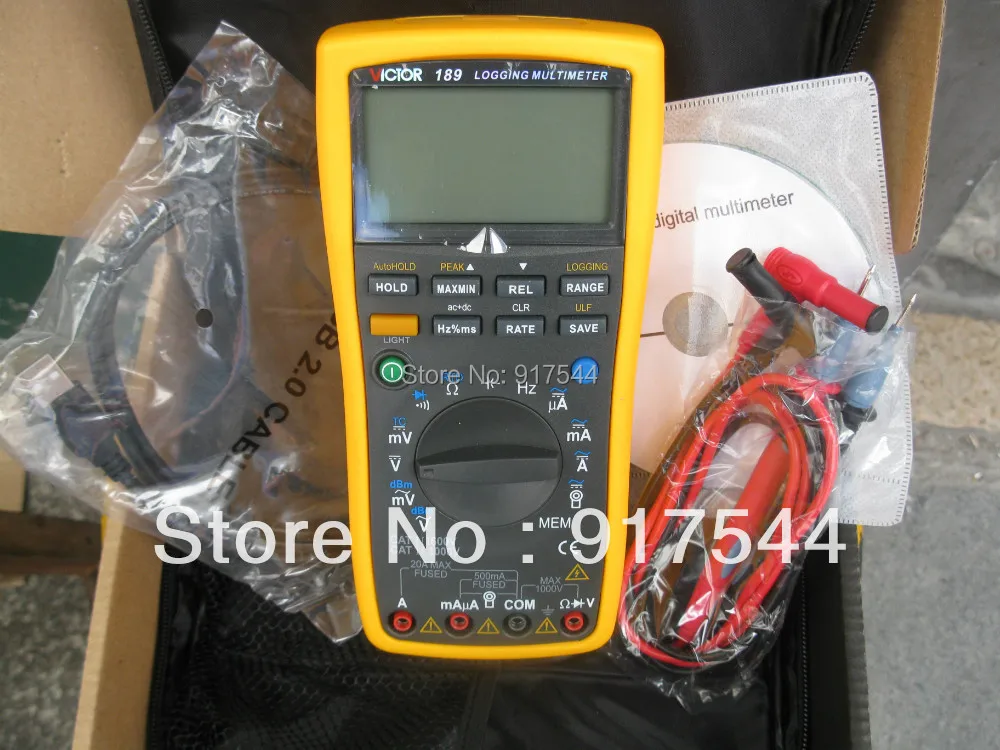 High accuracy 0.02 True RMS Logging Multimeter Thermocouple RTD Pulse