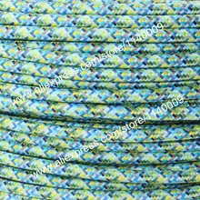 10 м розовый Цвет 2 core 0.75mm2 текстиль Электрический Провода Цвет Плетеный Провода Ткань Провода текстильная кабель