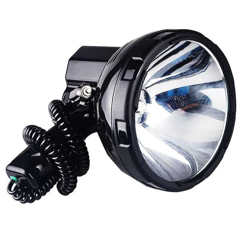 

JUJINGYANG High power xenon lamp outdoor handheld hunting fishing patrol vehicle 100W h3 HID searchlights hernia spotlight 12v