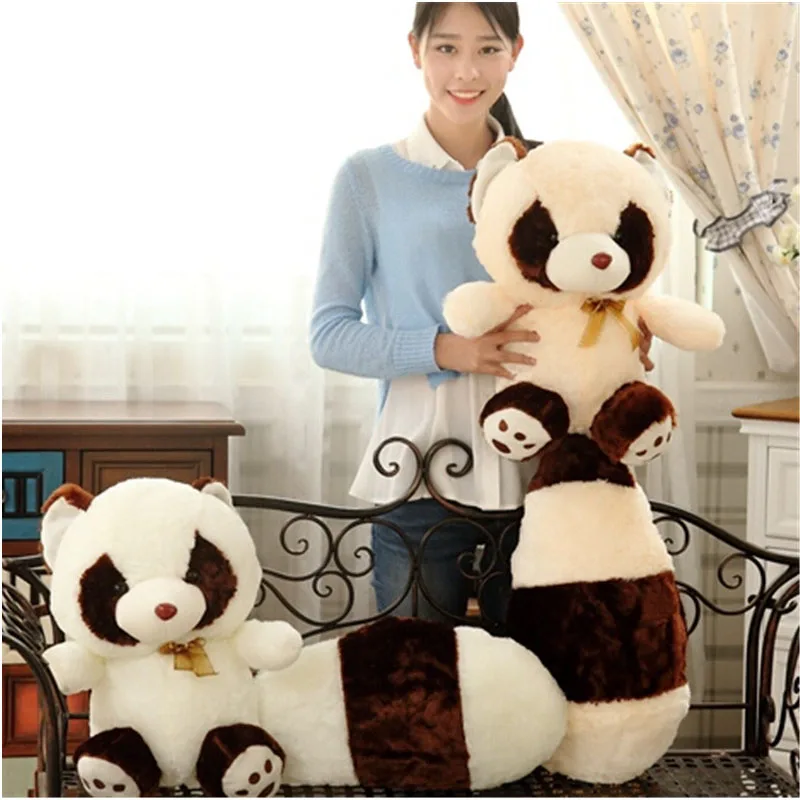 Fancytrader милый плюшевый енот коала игрушка мягкая маленькая панда с толстым хвостом 60 см подарок для детей