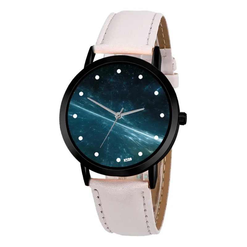 

Astronomy Space Unique Solar System Watch Planets Unisex Classy Casual Quartz Leather Strap Analog Watches Montre Femme