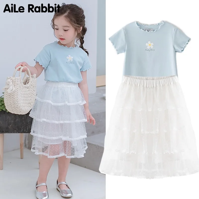 

Children's Garment New Pattern 2019 Korean Girl Cake Skirt Summer Wear Baby Gauze Half-body Skirt Children Skirt