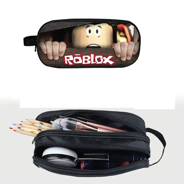 9 Colors Game Roblox Pencil Bags Pen Case Kid School Stationery Large Capacity Women Makeup Bag Action Figures Toys Kids Gift - 