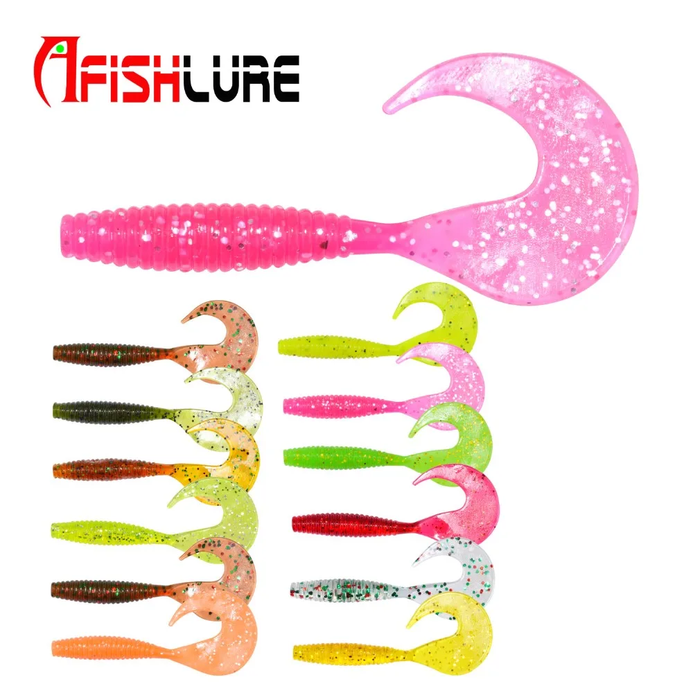 

Artificial Worm Soft Bait Fish Fishing Lure 70mm 2g Fishing Worm Plastic Swimbait Russia Bait Maggot Twsited Baits 10pcs/lot