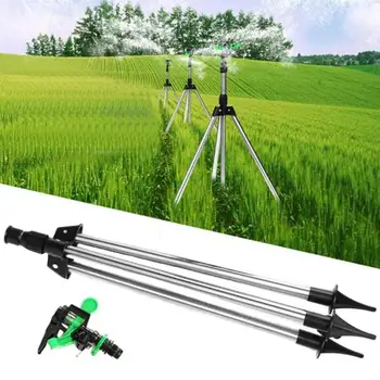 

Stainless Steel Watering Tripod Telescopic Impulse Impact Drive Sprinkler Set Garden Farmland Plant Irrigation Kits 360° Rotate